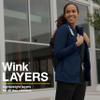 WonderWink Knits Women's Fleece Full-Zip Jacket, Black, X-Small view 3