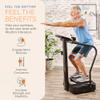 Lifepro Rhythm Vibration Plate Exercise Machine with Handles for Balance Support  Vibrating Plate for Lymphatic Drainage, Circulation & Recovery, Heart Rate Sensor, Phone Holder, 99 Speed Levels view 3