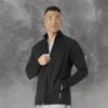 WonderWink Mens Fleece Full-Zip Jacket, Black, X-Small US view 4