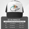 Grom Squad Kids Trucker Hat - Mesh Adjustable Baseball Cap for Boys & Girls - Baby, Infant, Toddler, School-Age Sizes (0-2yrs (Mini), Off The Hook, Black/White) view 3