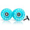 CLAS FOX 78A Indoor or Outdoor 65x35mm Quad Roller Skate Wheels with ABEC-9 Bearings 8 Pcs (Blue) view 1
