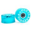 CLAS FOX 78A Indoor or Outdoor 65x35mm Quad Roller Skate Wheels with ABEC-9 Bearings 8 Pcs (Blue) view 4