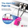 SURE LOCK TSA Approved Luggage Locks with Open Alert Indicator, 3 Digit Combination Cable Travel Lock for Suitcase, Backpack, Gym Locker, Toolbox, Carry On & Travel Bag(Rose 2 Pack) view 3