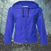 Avoogue Fall Lightweight Quilted Zip Up Sports Jacket Raincoat Women's Waterproof Windbreaker Packable Outdoor Hooded Rain Jacket Blue XXL view 2