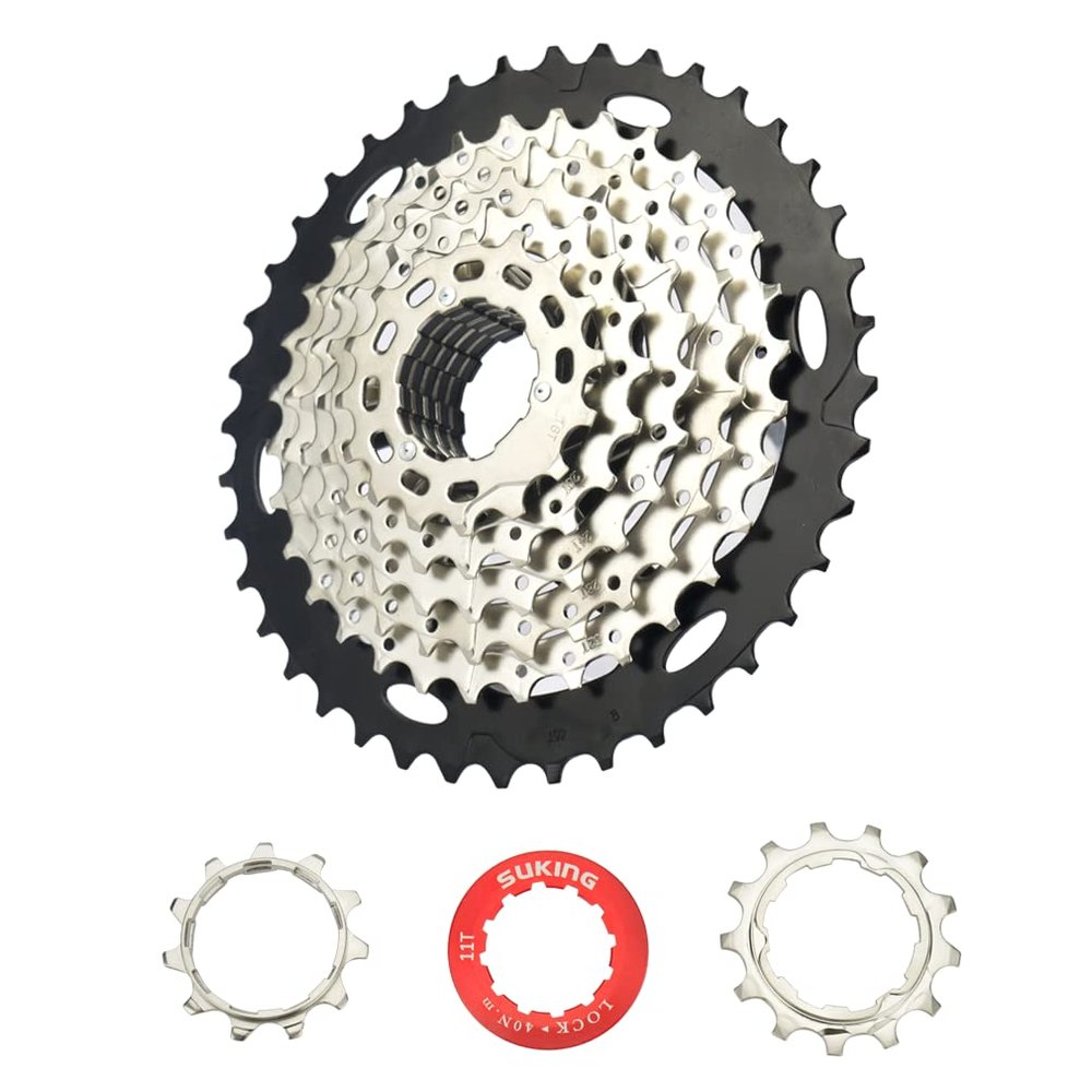 CYSKY 8 Speed Cassette 11-40T Bike Cassette Sprocket Compatible with Shimano/Sram/Sunrace HG System Fit for Mountain Bike, Road Bicycle, MTB