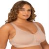 Fruit of the Loom womens Plus Size Wireless Cotton Full Coverage Bra, Sand, 42C US view 4