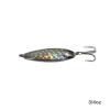 5pcs Fish WOW! 3/4oz Fishing Spoon with a Treble Hook Fish Jigging Casting Lure Baits - Silver Tape view 3