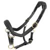 Rambo Micklem Leather Halter Pony Black view 1