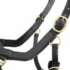 Rambo Micklem Leather Halter Pony Black view 2