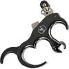 Archery Release Aid Fully Automatic Aluminum Alloy 3 or 4 Finger Release Aid Stainless Steel Release Aid Left or Right Hand for Compound Bow Hunting Shooting Target Trigger (Black) view 1
