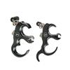 Archery Release Aid Fully Automatic Aluminum Alloy 3 or 4 Finger Release Aid Stainless Steel Release Aid Left or Right Hand for Compound Bow Hunting Shooting Target Trigger (Black) view 2