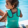 bblv Wrp Kids Wetsuit Swim Vest - Warm Neoprene Baby and Toddler Swim Vest for Boys and Girls, with Velcro Adjustment, SPF Protection and Carrying Bag (Aqua, Small) view 2