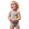 bblv Wrp Kids Wetsuit Swim Vest - Warm Neoprene Baby and Toddler Swim Vest for Boys and Girls, with Velcro Adjustment, SPF Protection and Carrying Bag (Grey, Small) view 1