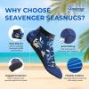 Seavenger SeaSnugs | Low Beach Socks for Sand Volleyball, Soccer, Snorkeling & Watersports (Black, 3X-Small) view 2