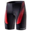 MY KILOMETRE Mens Triathlon Shorts with Adjustable Drawstring Easy Reach Leg Pockets Chamois for Long-Distance Tri Race (SideRed-Black X-Large) view 1