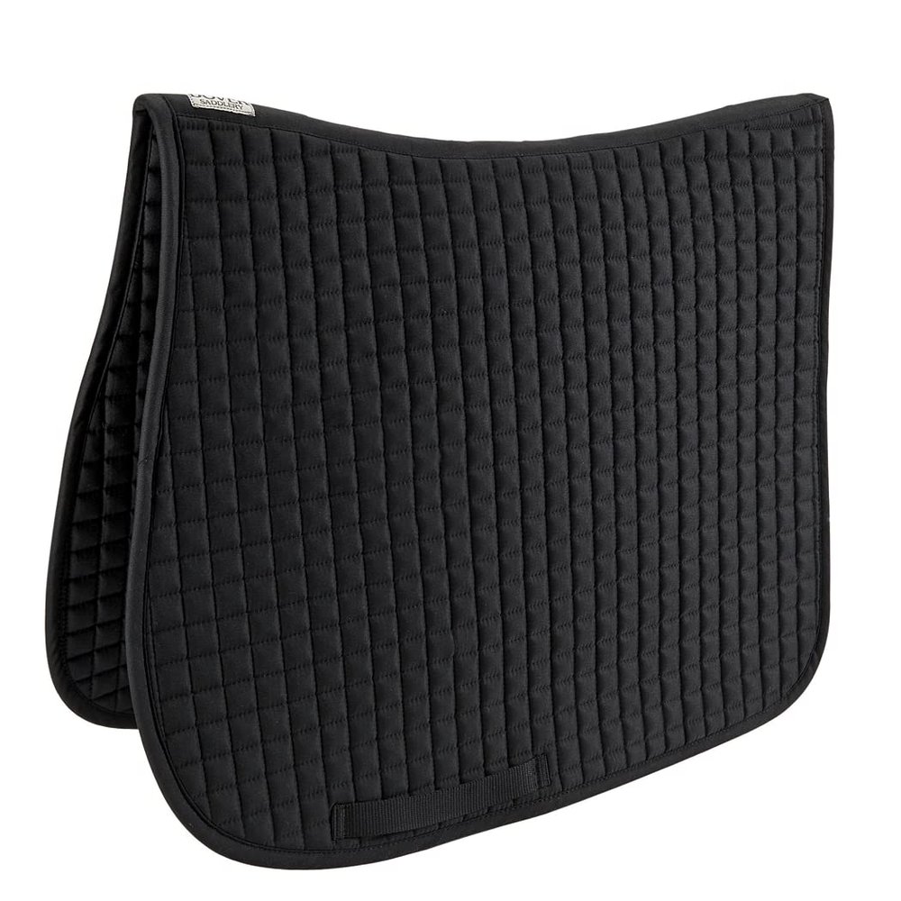Dover Saddlery DS Quilted Dressage Pad, Color: Black, Size: Dress