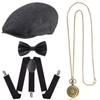 Beelittle 1920s Men Costume Accessories Old Man Costume Grandpa Cosplay Set view 1