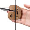 Hide & Drink, Archery Finger Tab, Protect Guard for Recurve Bows, Finger Protector, Shooting Practice Gear Sports & Outdoors, Full Grain Leather, Handmade, Single Malt Mahogany view 3