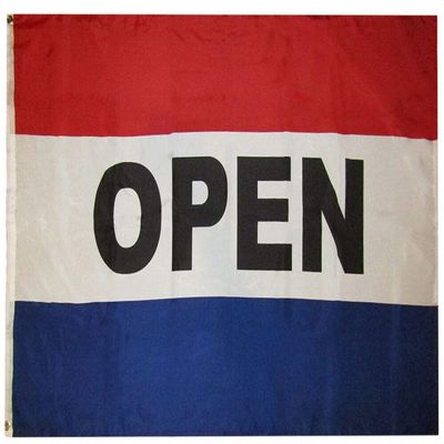 American Wholesale Superstore 3x5 Open Red White Blue Horizontal 3'x5' Rough Tex 100D Oxford Polyester Flag