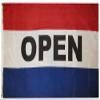 American Wholesale Superstore 3x5 Open Red White Blue Horizontal 3'x5' Rough Tex 100D Oxford Polyester Flag view 1