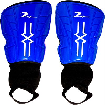 Kids Soccer Shin Guards with Adjustable Straps Ages 4-7. Blue