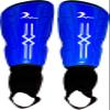 Kids Soccer Shin Guards with Adjustable Straps Ages 4-7. Blue view 1