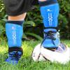 Kids Soccer Shin Guards with Adjustable Straps Ages 4-7. Blue view 2