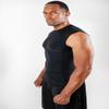 DEVOPS 3 Pack Men's Athletic Compression Mesh Sleeveless Shirts (2X-Large, Black/Black/Black) view 2