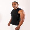 DEVOPS 3 Pack Men's Athletic Compression Mesh Sleeveless Shirts (2X-Large, Black/Black/Black) view 4