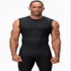 DEVOPS 3 Pack Men's Athletic Compression Mesh Sleeveless Shirts (Medium, Black/Navy/White) view 2
