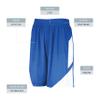 Augusta Sportswear Youth Step-Back Basketball Shorts, Royal/White, S view 4