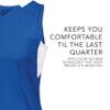 Augusta Sportswear Womens Step-Back Basketball Jersey, Royal/White, L view 4