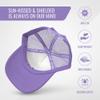 Grom Squad Kids Trucker Hat - Mesh Adjustable Baseball Cap for Boys & Girls - Baby, Infant, Toddler, School-Age Sizes (5-10yrs (Super), Believe in Uni, Lavender/White) view 2