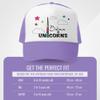 Grom Squad Kids Trucker Hat - Mesh Adjustable Baseball Cap for Boys & Girls - Baby, Infant, Toddler, School-Age Sizes (5-10yrs (Super), Believe in Uni, Lavender/White) view 3