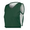 Ladies Undivided Single Ply Reversible Jersey Dark Green/White L view 1