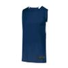 Augusta Sportswear Youth Step-Back Basketball Jersey, Navy/White, M view 1