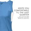 Augusta Sportswear Womens Step-Back Basketball Jersey, Columbia Blue/White, XL view 4