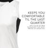 Augusta Sportswear Womens Step-Back Basketball Jersey, White/Black, 2XL view 2