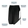 Augusta Sportswear Youth Step-Back Basketball Shorts, Black/White, M view 3