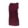 Augusta Sportswear Womens Step-Back Basketball Jersey, Maroon/White, 2XL