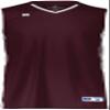 Youth Legacy Basketball Jersey Maroon/White S view 2