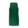 Augusta Sportswear Womens Step-Back Basketball Jersey, Dark Green/White, 2XL view 3