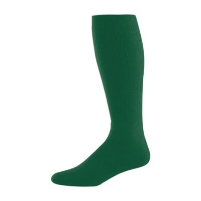 Augusta Sportswear High Five Versatile Performance Knee-High Athletic Socks for Soccer, Football, and Softball, Dark Green, Medium