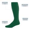 Augusta Sportswear High Five Versatile Performance Knee-High Athletic Socks for Soccer, Football, and Softball, Dark Green, Medium view 3