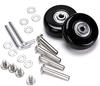 F-ber Suitcase Luggage Wheels Replacement Kit OD60mm Wheels ABEC 608zz Skate Inline Outdoor Skate Replacement Multiple Sizes, Set of 2 (OD:60 W:18 ID:6 Axles: 30 & 35)