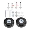 F-ber Suitcase Luggage Wheels Replacement Kit OD60mm Wheels ABEC 608zz Skate Inline Outdoor Skate Replacement Multiple Sizes, Set of 2 (OD:60 W:18 ID:6 Axles: 30 & 35) view 3