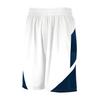 Augusta Sportswear Youth Step-Back Basketball Shorts, White/Navy, XL view 1