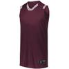 Holloway Sportswear Boys Retro Basketball Jersey XL Maroon/White view 1