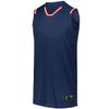 Holloway Sportswear Boys Retro Basketball Jersey M Navy/Scarlet/White view 1