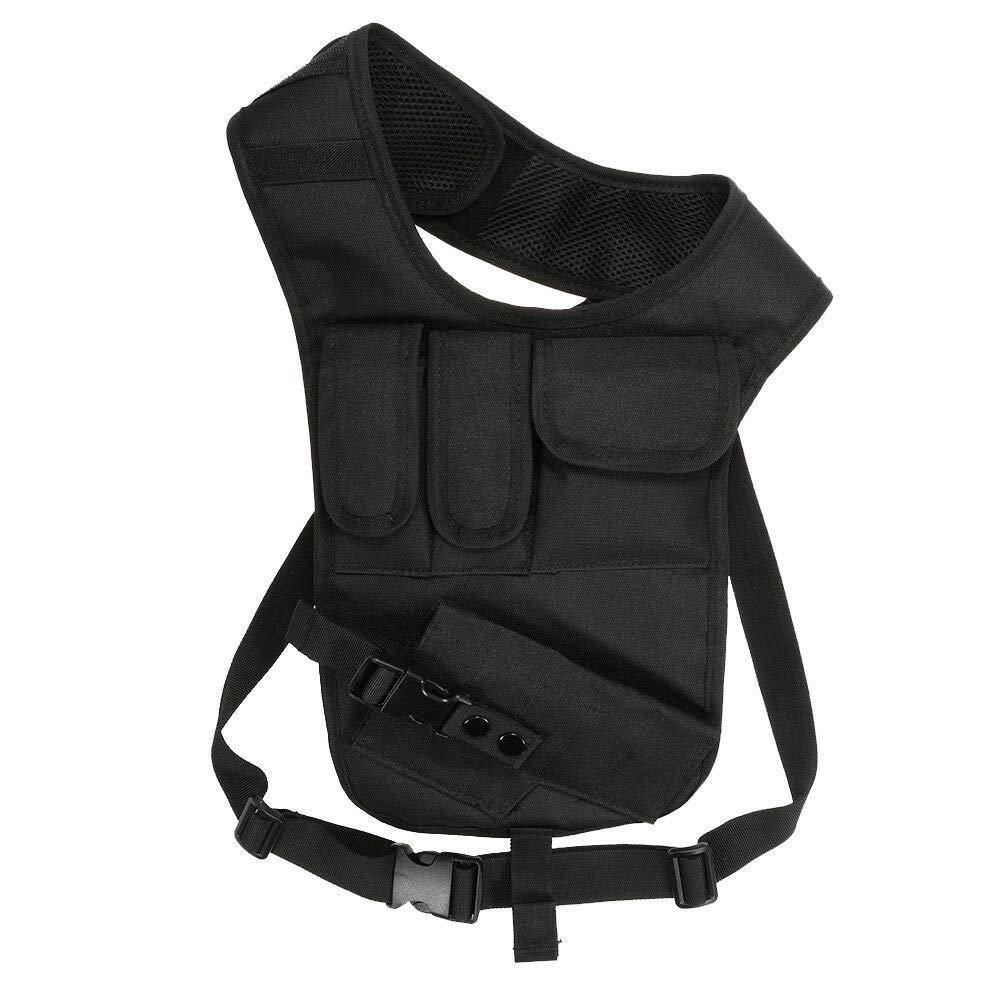 Cross-Package Men Holster Messenger Bag Underarm Shoulder Storage Bag Black
